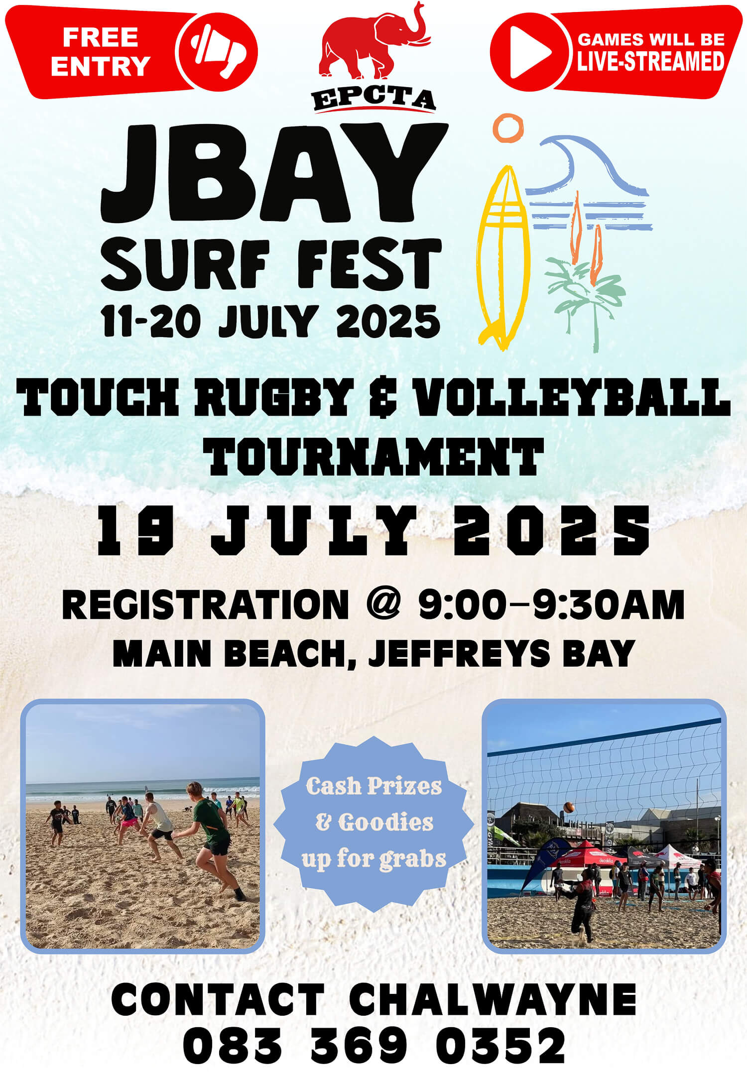 Touch Rugby & Volleyball Showdown poster